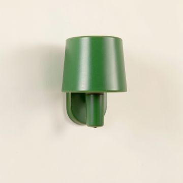 Bay Bridge Wall Sconce Mounted On A Plain Wall - Green (synthetic illustration; no displayed measurements)