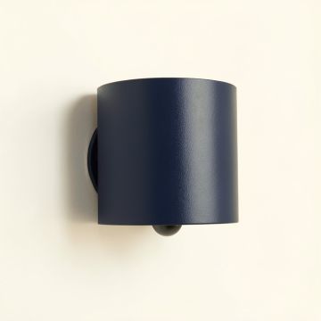 Stone Bend Wall Sconce Mounted On A Plain Wall - Navy (synthetic illustration; no displayed measurements)