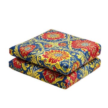 Maness Spanish Tiles Damask Medallion Duvet Cover Set