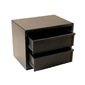 Olive Canyon Small-Parts Storage Drawer Cabinet - Black