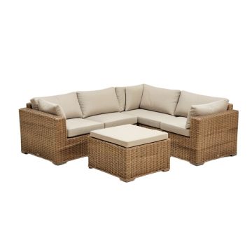 Moshannon 7 Piece Rattan Sectional Seating Group With Cushions
