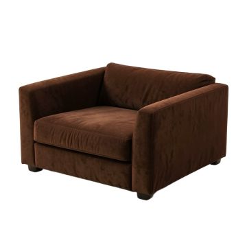 Fall 81 '' Velvet Square Arm Sofa Bed