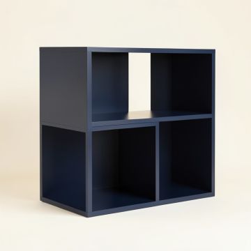 Moss Brook Desktop Shelving Unit - Navy (synthetic illustration; no displayed measurements)