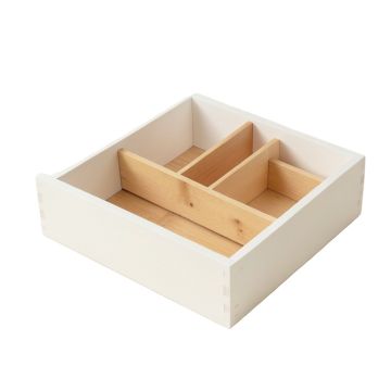 Clay Bluff Empty Pantry Drawer Organizer Insert - White