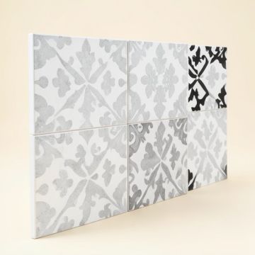 Corola 8 '' X 9 '' Porcelain Patterned Wall & Floor Tile (synthetic illustration; no displayed measurements)