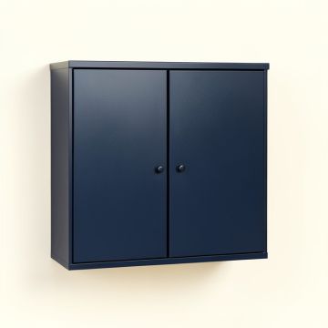 Hazel Dale Wall-Mounted Laundry Cabinet - Navy (synthetic illustration; no displayed measurements)