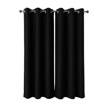 Darylene Solid Max Blackout Thermal Grommet Curtain Panels