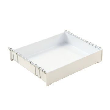 Alder Crossing Empty Under-Desk Cable Tray - White