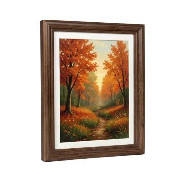 Autumns Morning Light By D. Burt - Picture Frame Painting Print On Paper