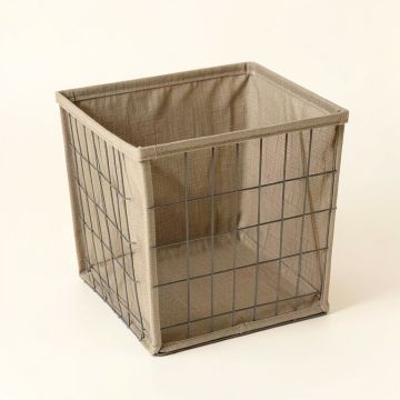 Wire Frame Fabric Storage Bin (synthetic illustration; no displayed measurements)