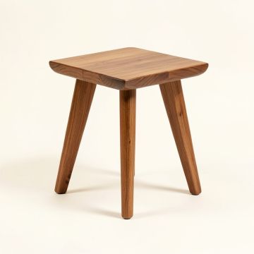 Solid Wood 3 Legs End Table (synthetic illustration; no displayed measurements)