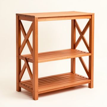Maple Bluff Empty Seed-Starting Shelving Unit Without Lights - Terracotta (synthetic illustration; no displayed measurements)