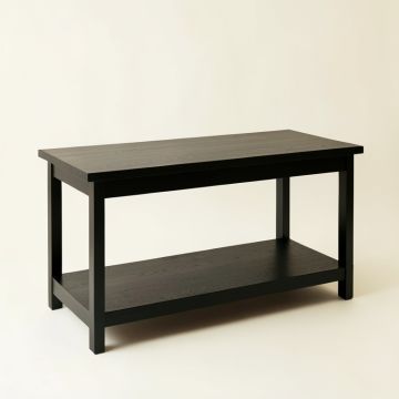 Moss Crossing Empty Workshop Workbench - Black (synthetic illustration; no displayed measurements)