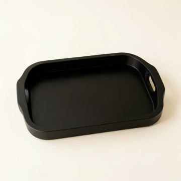 Hazel Crossing Serving Tray - Black (synthetic illustration; no displayed measurements)