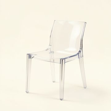 Ackermann Transparent Minori Dining Chair (synthetic illustration; no displayed measurements)