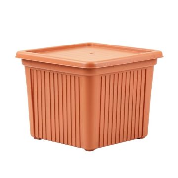 Hazel Brook Closed Outdoor Storage Box - Terracotta