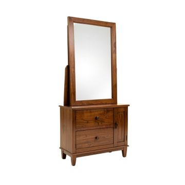 Amarissa Solid Wood Jewelry Armoire With Mirror