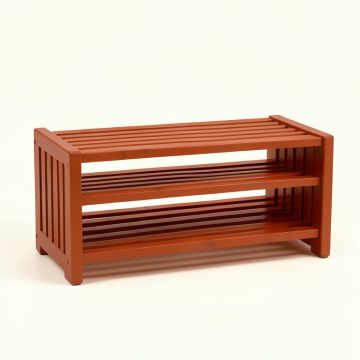 Slate Brook Shoe Storage Bench - Terracotta (synthetic illustration; no displayed measurements)