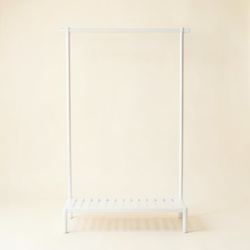 Vale Brook Empty Garment Rack - White (synthetic illustration; no displayed measurements)