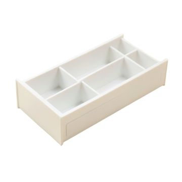 Birch Bend Empty Pantry Drawer Organizer Insert - White