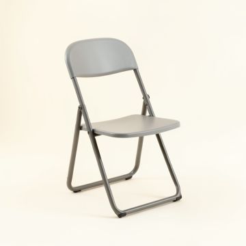 Willow Bend Folding Outdoor Chair - Gray (synthetic illustration; no displayed measurements)