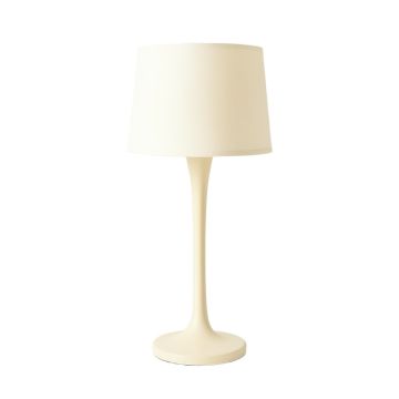 Meadow Brook Floor Lamp With A Plain Fabric Shade - Ivory
