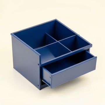 Brook Bluff Empty Coffee-Station Organizer - Blue (synthetic illustration; no displayed measurements)