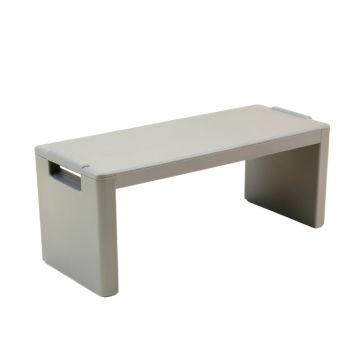 Juniper Branch Narrow Outdoor Storage Bench - Gray