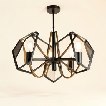 Moeller Unique Geometric Chandelier (synthetic illustration; no displayed measurements)
