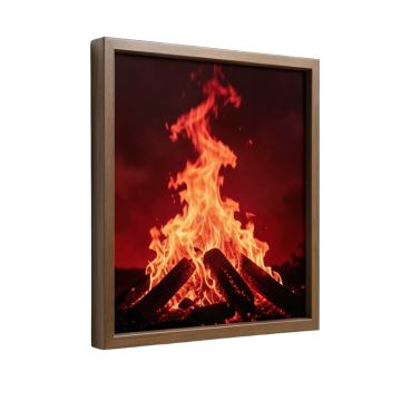 Sky On Fire By Michael Blanchette - Framed Photographic Print On Canvas