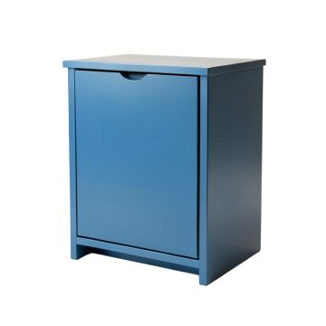 Oak Branch Freestanding Pull-Out Hamper Cabinet - Blue
