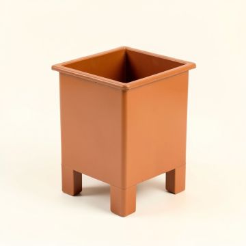 Cedar Branch Empty Raised Planter - Terracotta (synthetic illustration; no displayed measurements)