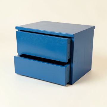 Laurel Crest Small-Parts Storage Drawer Cabinet - Blue (synthetic illustration; no displayed measurements)