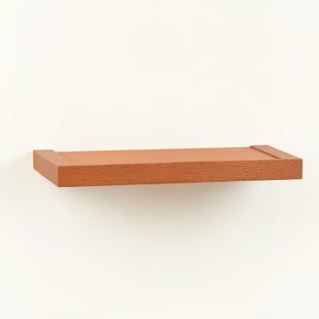Reed Bend Wall-Mounted Shelf - Terracotta (synthetic illustration; no displayed measurements)