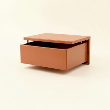 Linden Crest Under-Desk Drawer Unit - Terracotta (synthetic illustration; no displayed measurements)