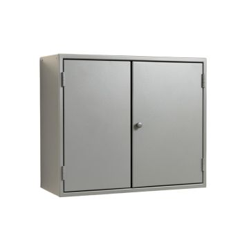 Birch Crest Wall-Mounted Entry Cabinet - Gray