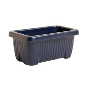 Flint Bridge Empty Railing Planter With Integral Brackets - Navy