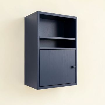 Juniper Bluff Wall-Mounted Entry Cabinet - Navy (synthetic illustration; no displayed measurements)