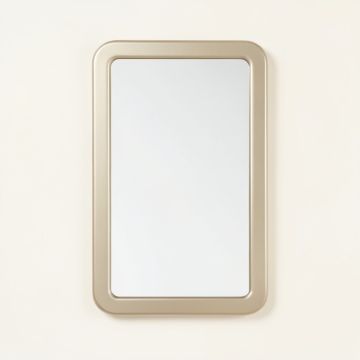 Holly Arc Framed Wall Mirror - Beige (synthetic illustration; no displayed measurements)