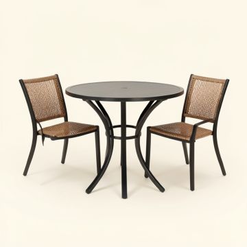 Doyt 3 Piece Patio Bistro Set (synthetic illustration; no displayed measurements)