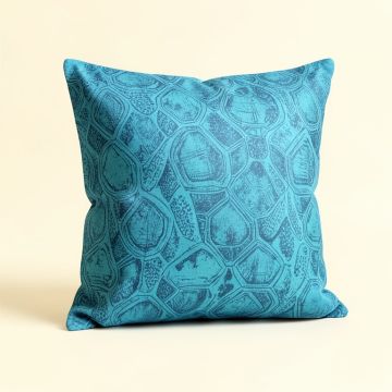 Patel Animal Print Tortoise Turquoise Indoor / Outdoor Floor Pillow (synthetic illustration; no displayed measurements)