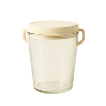 Linden Bluff Storage Canister With Lid - Cream