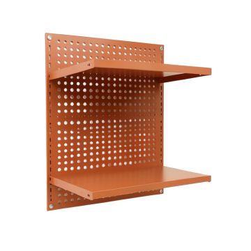 Lake Branch Empty Wall-Mounted Tool Organizer Panel - Terracotta