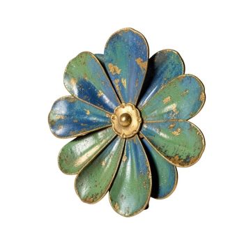 Distressed Flower Metal Wall Décor