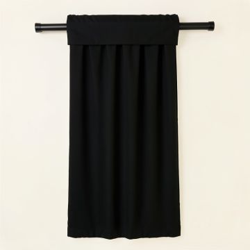 Oslo Home Theater Grade 100 % Solid Blackout Thermal Rod Pocket Single Curtain Panel (synthetic illustration; no displayed measurements)