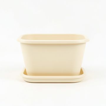 Elm Bend Empty Raised Planter - Cream (synthetic illustration; no displayed measurements)