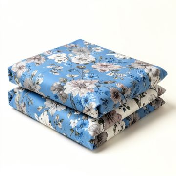 Jaden Reversible Floral Cotton 7 Piece Duvet Cover Set (synthetic illustration; no displayed measurements)
