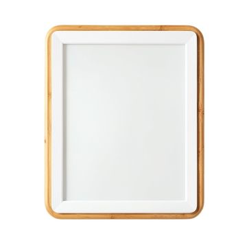 River Arc Framed Wall Mirror - White