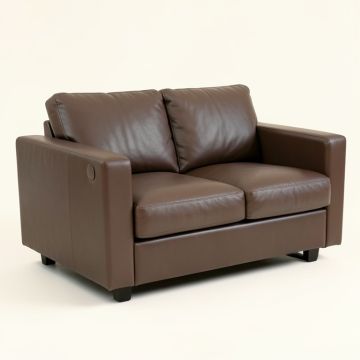 Phair 65 '' Faux Leather Pillow Top Arm Loveseat (synthetic illustration; no displayed measurements)