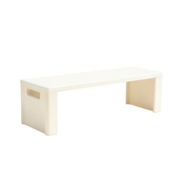 Dawn Branch Narrow Outdoor Storage Bench - White